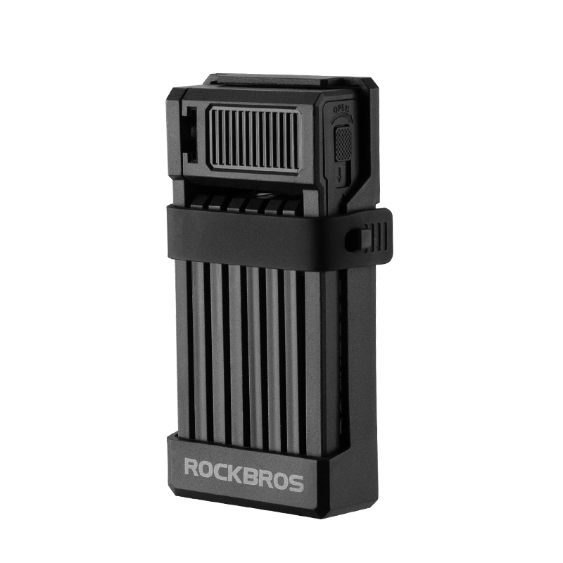 ROCKBROS Folding Bike Lock - Heavy Duty 3.3 Lb Alloy Steel Chain Lock, 34.6 Inch, Waterproof For Bicycle, E-Bike, Scooter