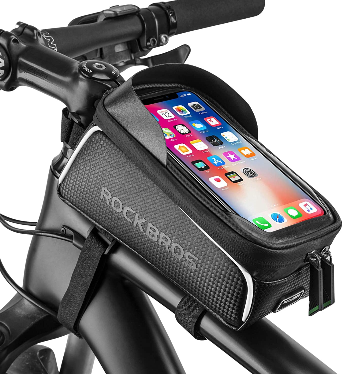 ROCKBROS Waterproof Top Tube Bag 1.5L for Phones Under 6.5 Inches