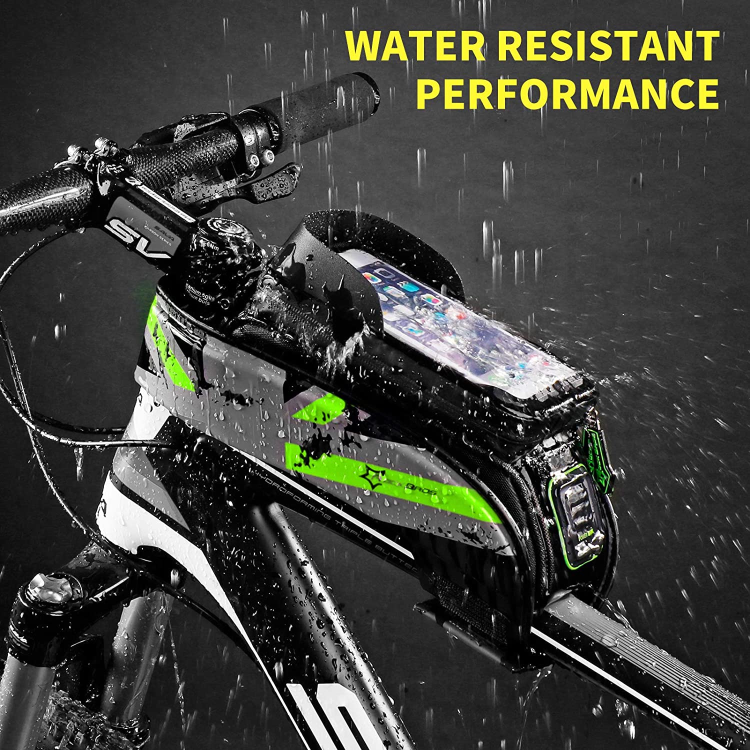 ROCKBROS-Bike Phone Bag Bike Front Frame Bag Sensitive Touch Screen