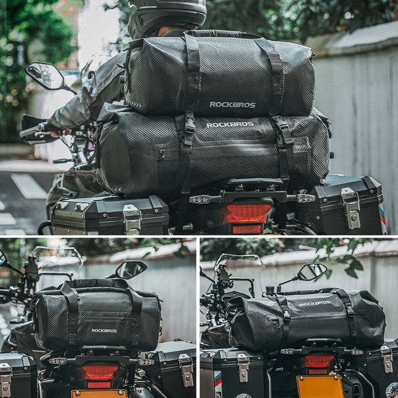 ROCKBROS Motorcycle Rear Tail Bag Saddle Bag Luggage Storage Pannier Waterproof