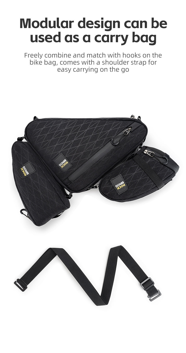 ROCKBROS Bicycle Combination Bags Set - Top Tube, Triangle, Saddle Bags