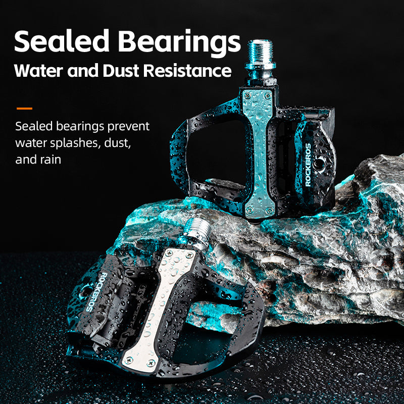 ROCKBROS Road Bike Lock Pedals SPD Bicycle Pedals Sealed Bearings Fit Shimano - ROCKBROSUSA