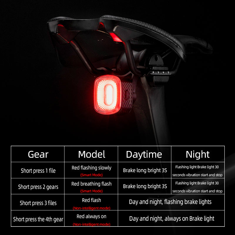 ROCKBROS 1000LM Cycling Lights Combo with Smart Brake Sensing