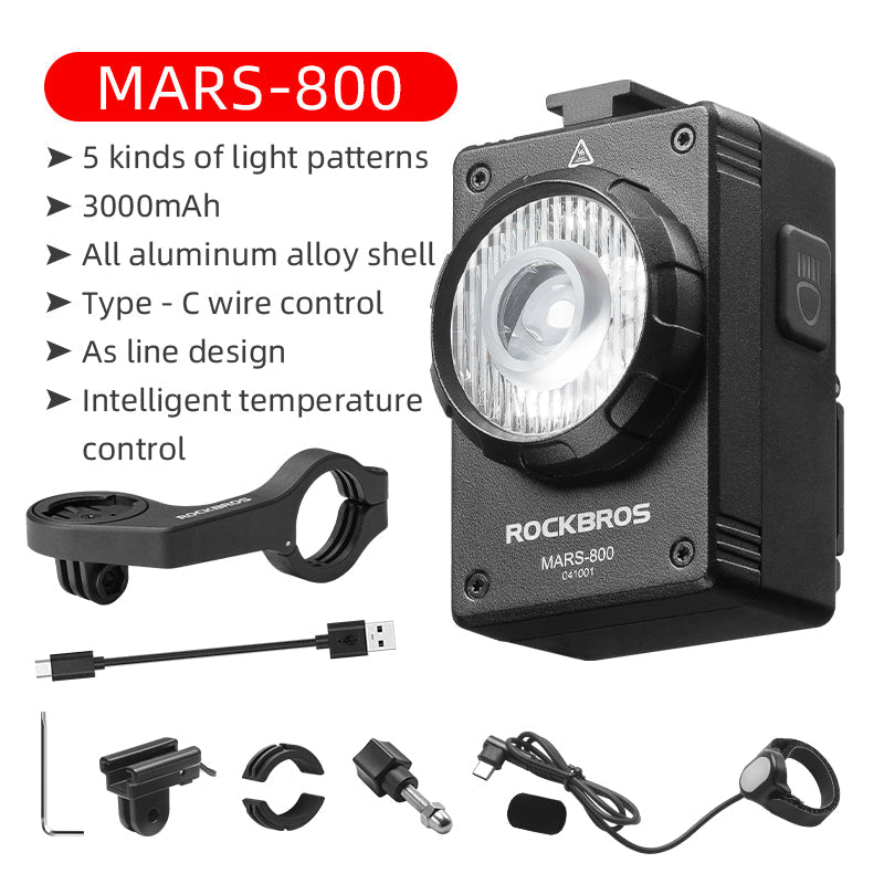 ROCKBROS Waterproof Bicycle Headlight - ROCKBROSUSA